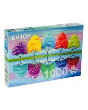 Пъзел Enjoy от 1000 части - Всяко дърво има собствена цветна история